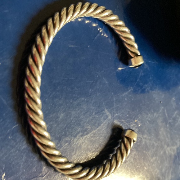 David Yurmin Mens bracelet Sterling silver with black onyx stones at each end - Picture 3 of 3